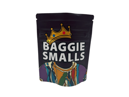10-Pack Bag King Baggie Smalls Wide Mouth Child-Resistant Mylar Bag | 1/8th ounce