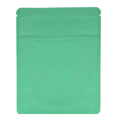 10-Pack Bag King Child-Resistant Opaque Wide Mouth Mylar Bag | 1/8th ounce Matte Seafoam