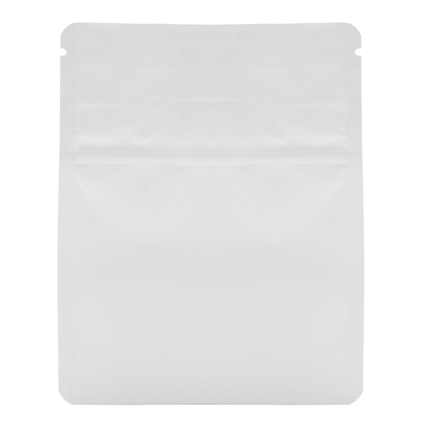 10-Pack Bag King Child-Resistant Opaque Wide Mouth Mylar Bag | 1/8th ounce Matte White