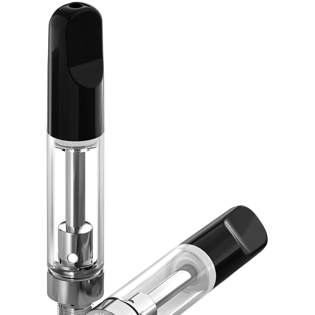 AVD Glass Vape Cartridge and Mouthpiece Bundle BOGO Flat Black