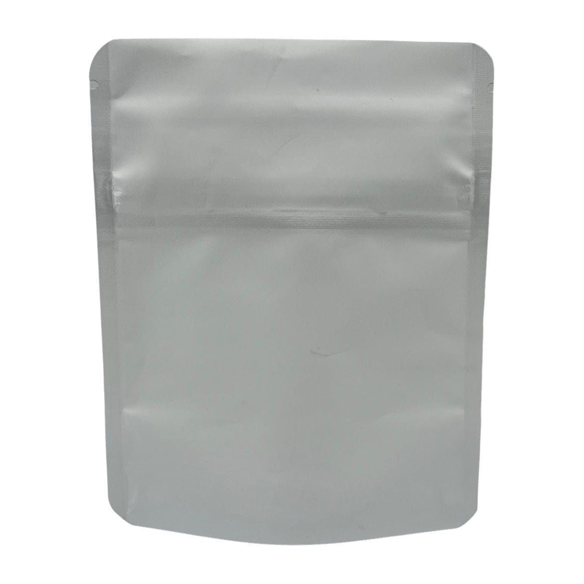 Bag King Child-Resistant Opaque Wide Mouth Mylar Bag Clear Gusset | 1/8 oz Matte White