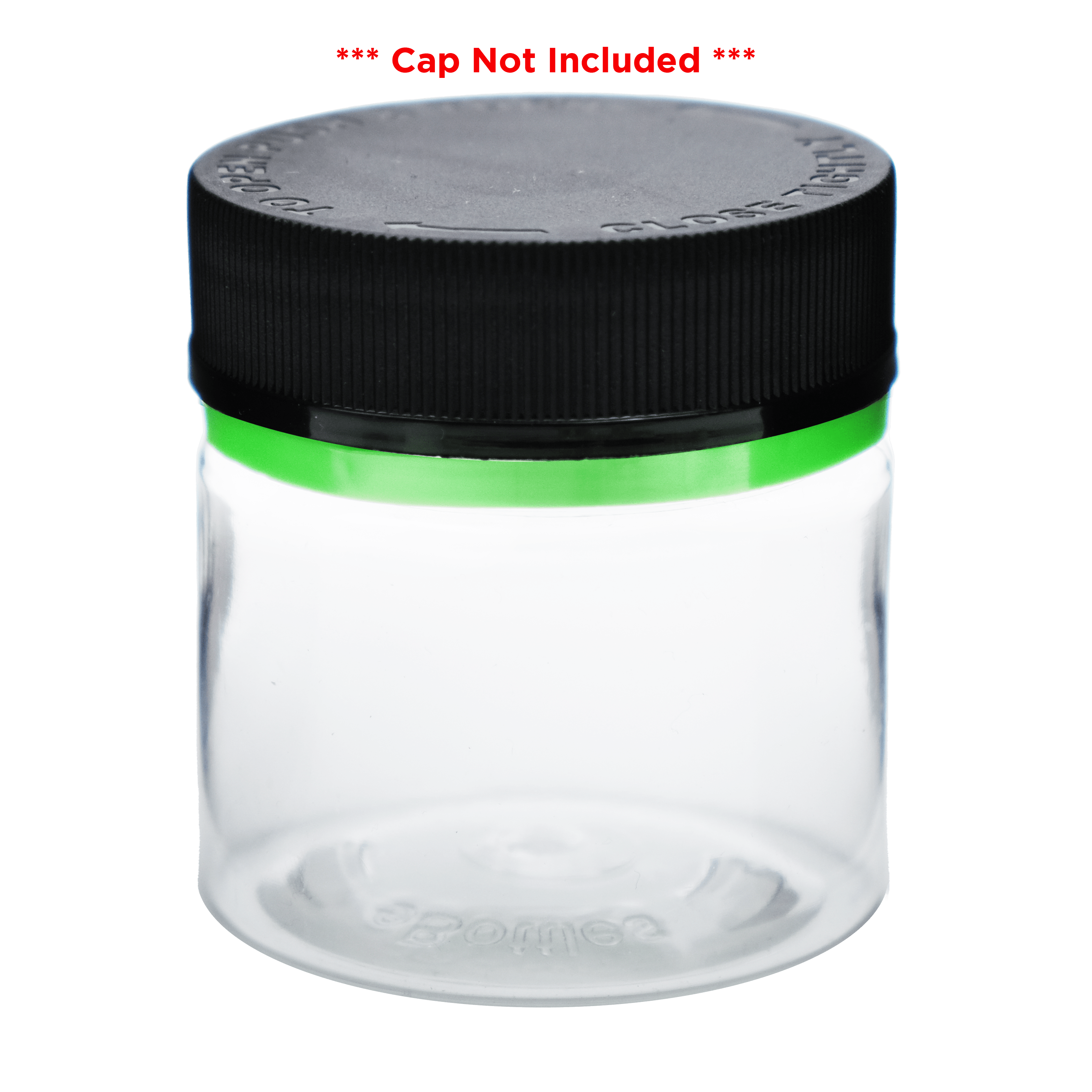 eBottles 30 Dram PET Child-Resistant Tamper Evident Straight Sided Jar 53/400