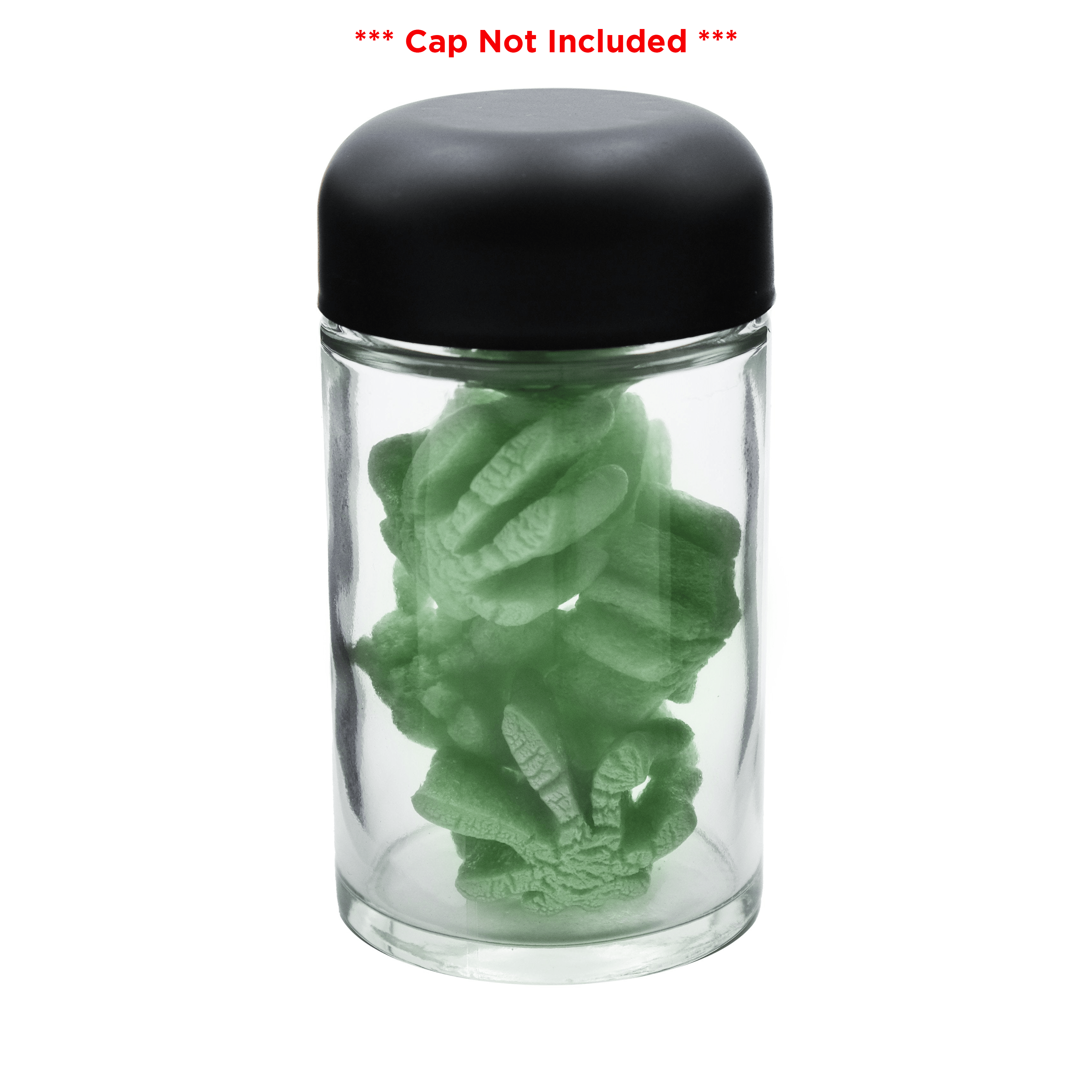 eBottles 6 oz Glass Child-Resistant Straight Sided Jar 53/400