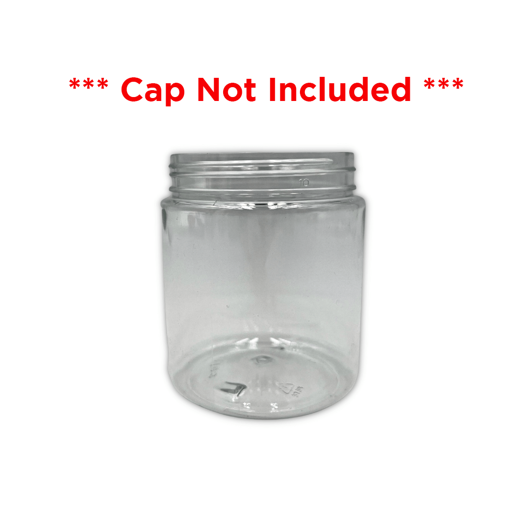 eBottles 8 oz PET Child-Resistant Straight Sided Jar 66/400 Clear