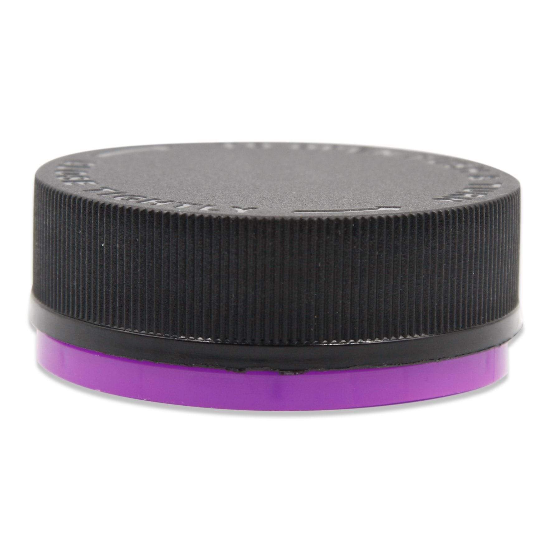 eBottles PET Child-Resistant Tamper Evident Straight Sided Jar | 30 dram Black / Purple
