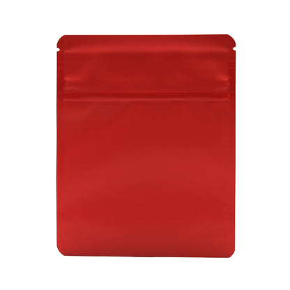 Bag King Child-Resistant Opaque Wide Mouth Bag (1/4th oz) 4.7" x 5.9" Matte Red
