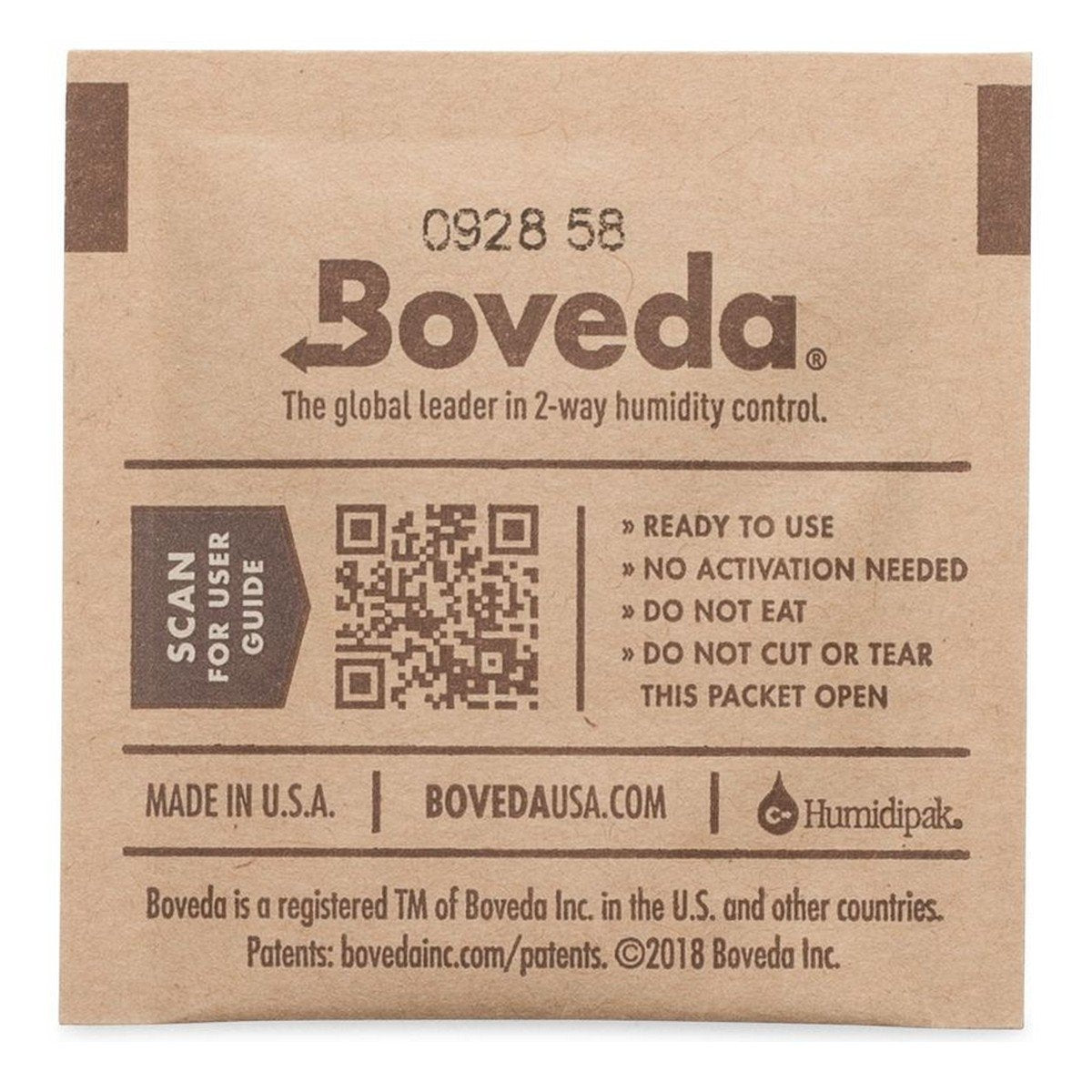 Boveda 58% RH (4 Gram) Single Pack