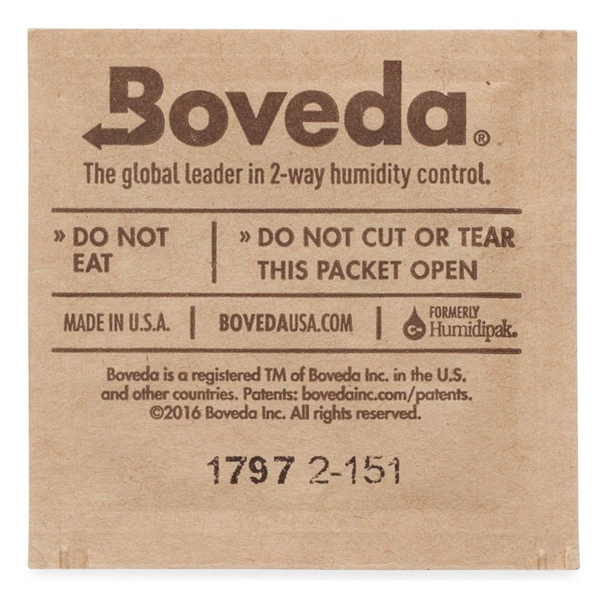 Boveda 62% RH (1 gram) 20 Pack