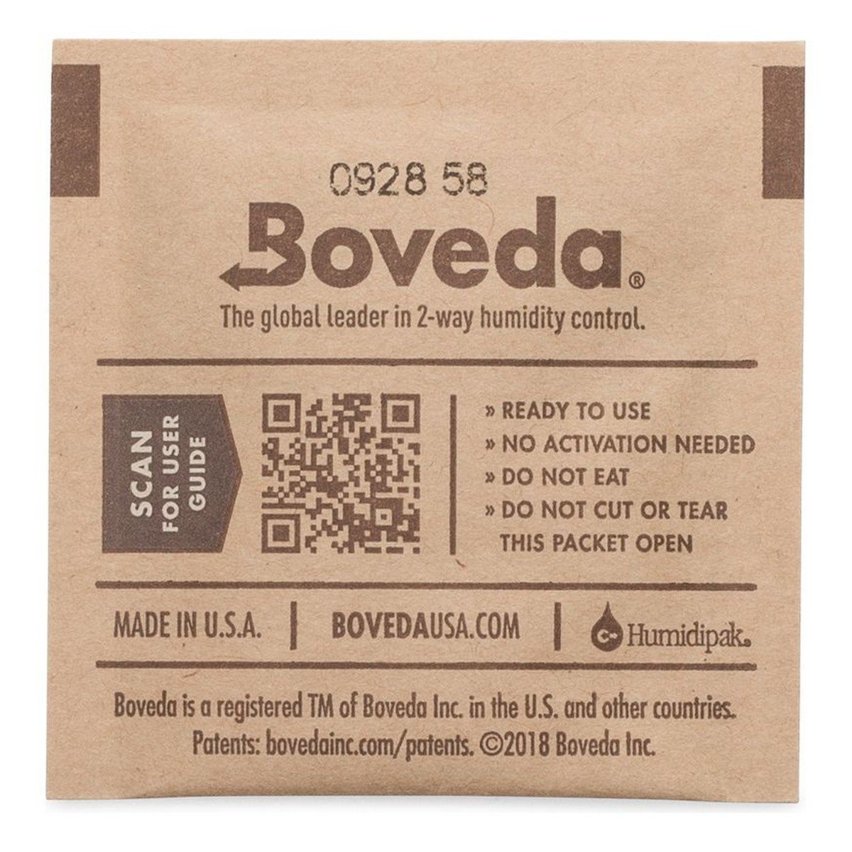 Boveda 62% RH (4 gram) Single Pack