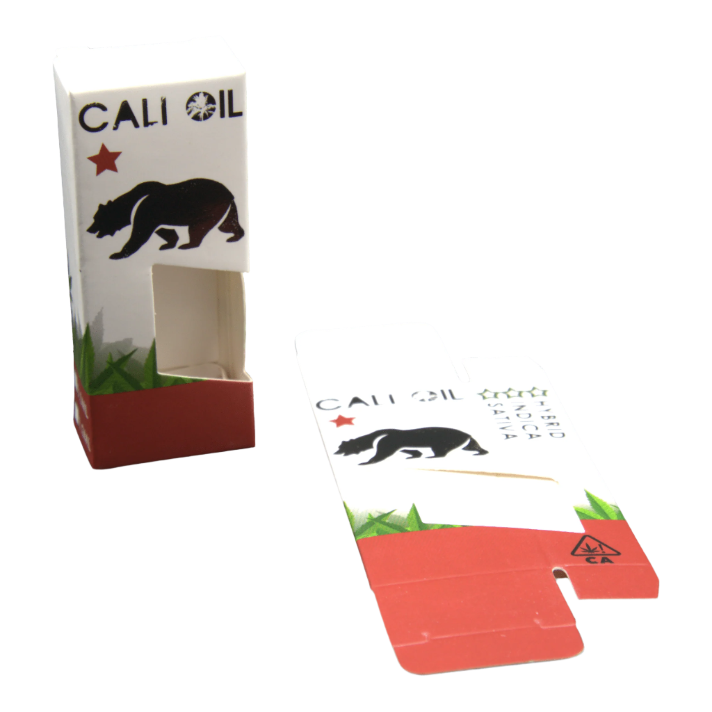 Child-Resistant Tube Premium Cartridge Box Cali Oil
