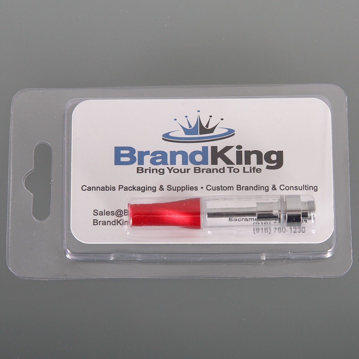 Clamshell Blister Pack for .5ml Vape Cartridges Clear