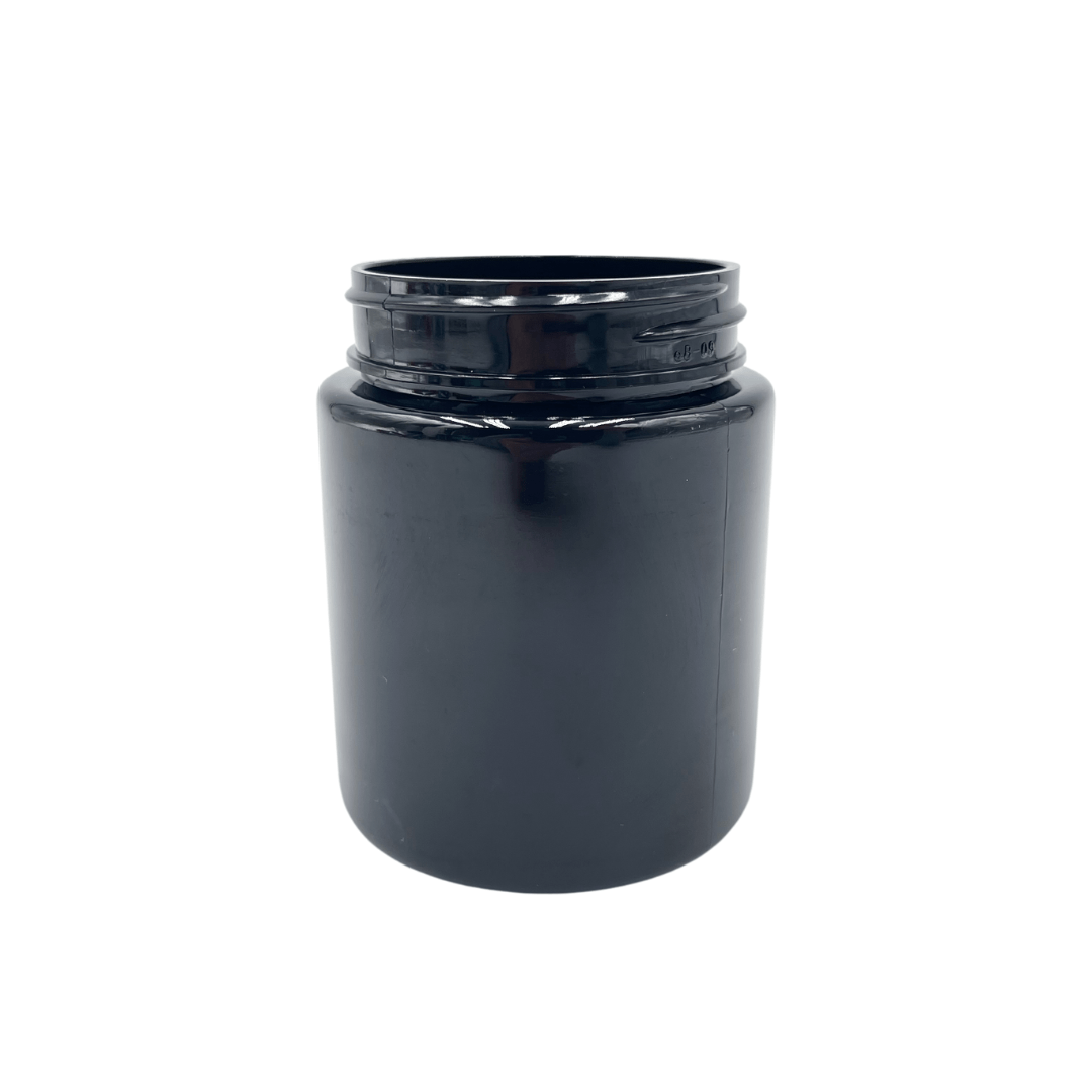 eBottles 40 Dram PET Child-Resistant Straight Sided Jar 53/400 Black