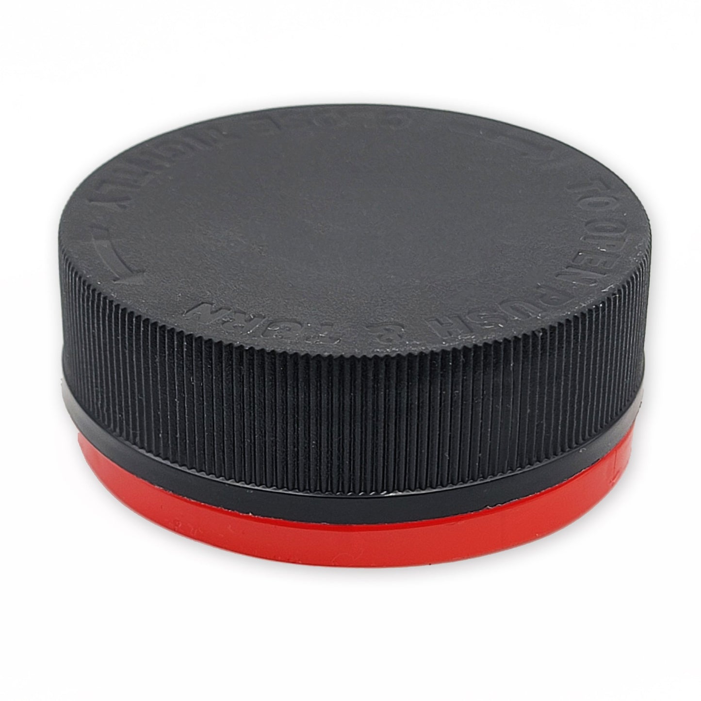 eBottles Child Resistant & Tamper Evident Ribbed 53/400 Cap Black w/ Red