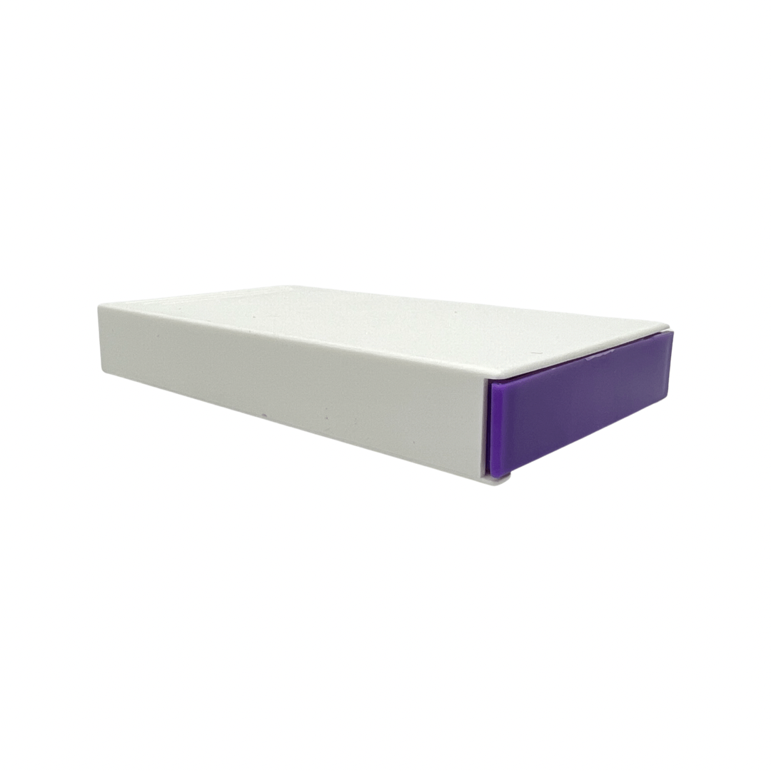 Pre-Roll / Edible Push and Pull Box 109mm White / Purple