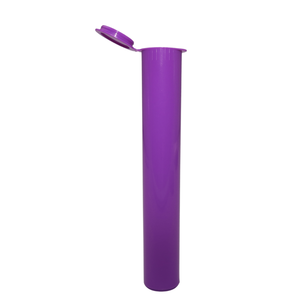 Premium Squeeze Top Child Resistant 116mm Pre-Roll Tubes Purple