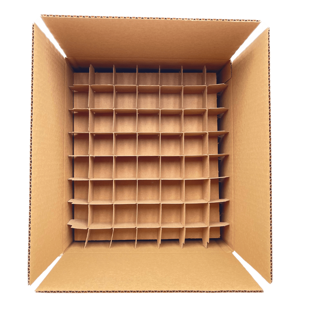 Shipping Box with Inserts (Fits 128 1-gram jars)