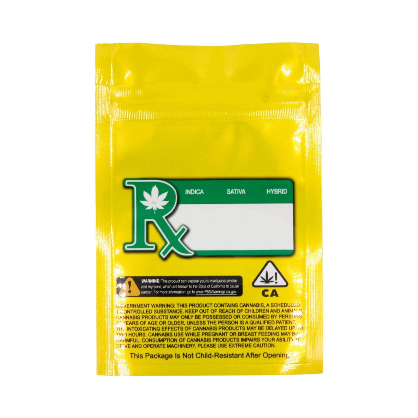 Smell Proof Bag (1 gram) Yellow