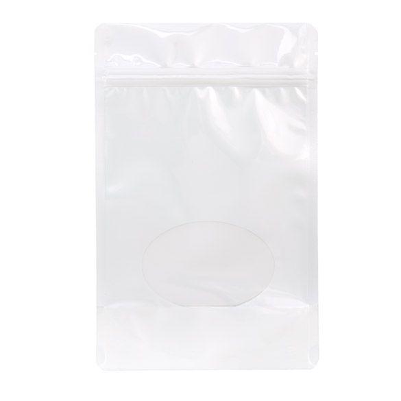 Stand Up Zipper Bag with Clear Oval Window (1 Ounce)