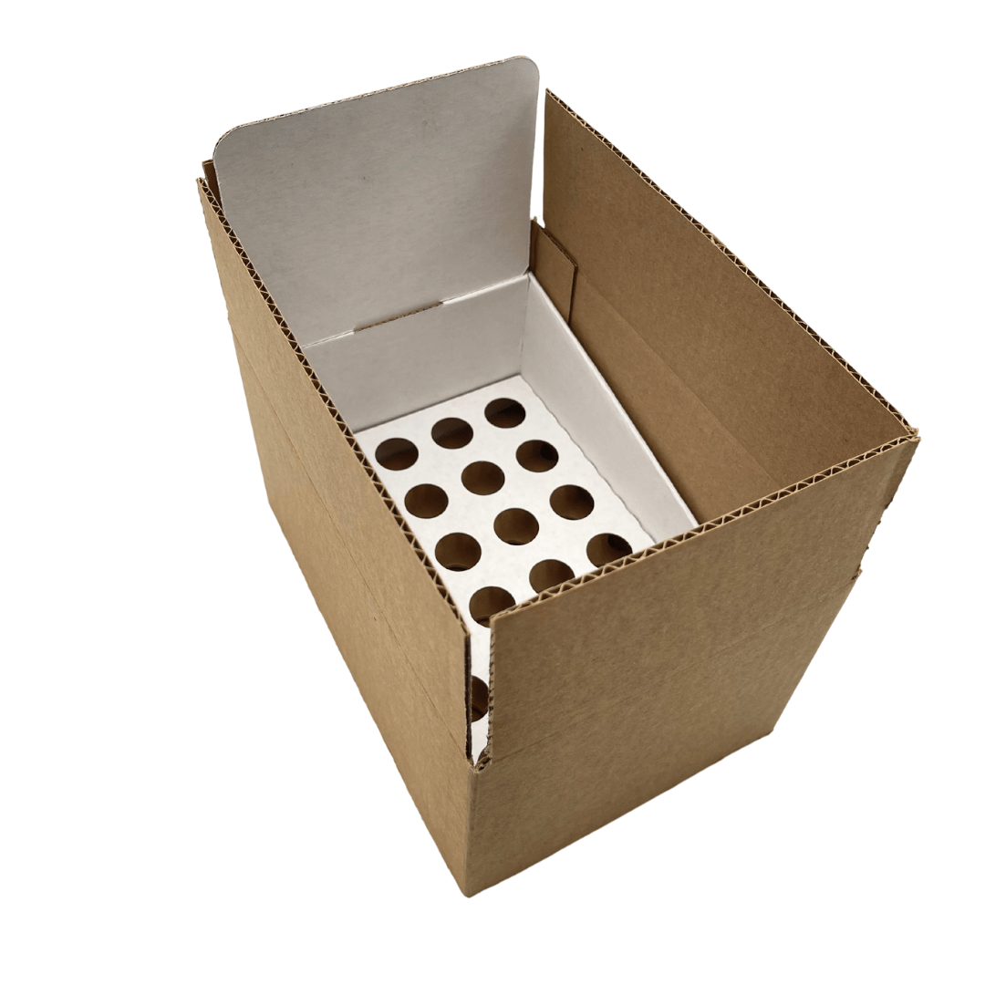 White Pop Counter Display - Large (Fits 24 Pre-Roll Tubes)