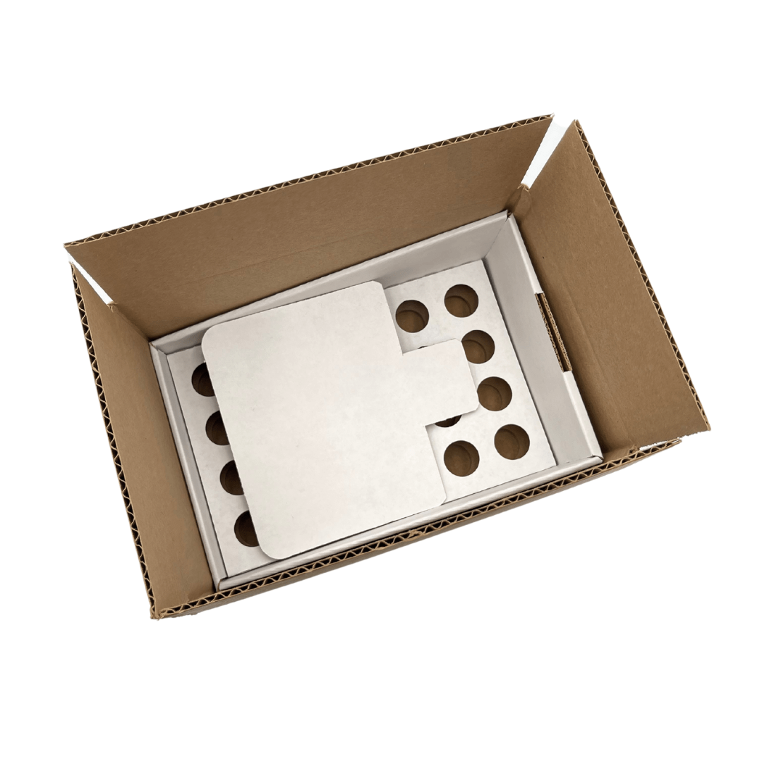 White Pop Counter Display - Large (Fits 24 Pre-Roll Tubes)