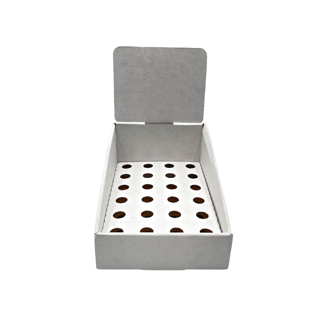 White Pop Counter Display - Small (Fits 24 Tubes)