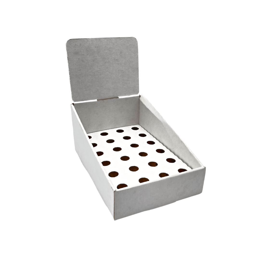 White Pop Counter Display - Small (Fits 24 Tubes)