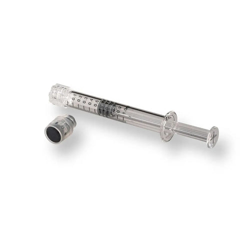1 mL Glass Dab Applicator Syringes with Luer Lock System - Box of 100