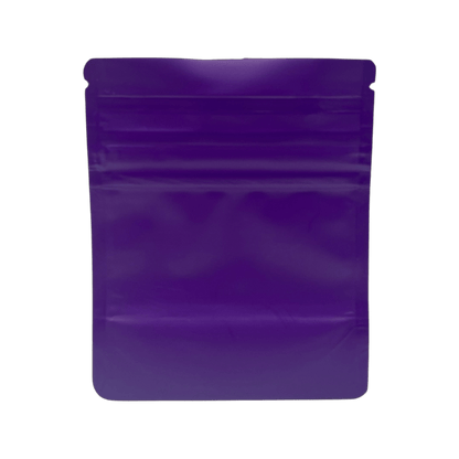 10-Pack Bag King Child-Resistant Opaque Wide Mouth Mylar Bag | 1/8th ounce Matte Purple