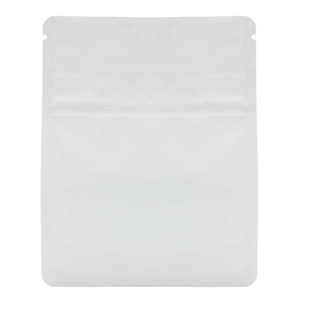 10-Pack Bag King Child-Resistant Opaque Wide Mouth Mylar Bag | 1/8th ounce Matte White