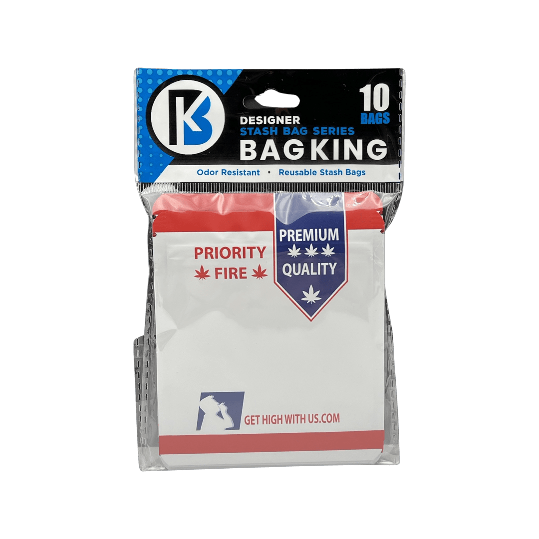 10-Pack Bag King Going Postal Wide Mouth Mylar Bag | 1/8th ounce