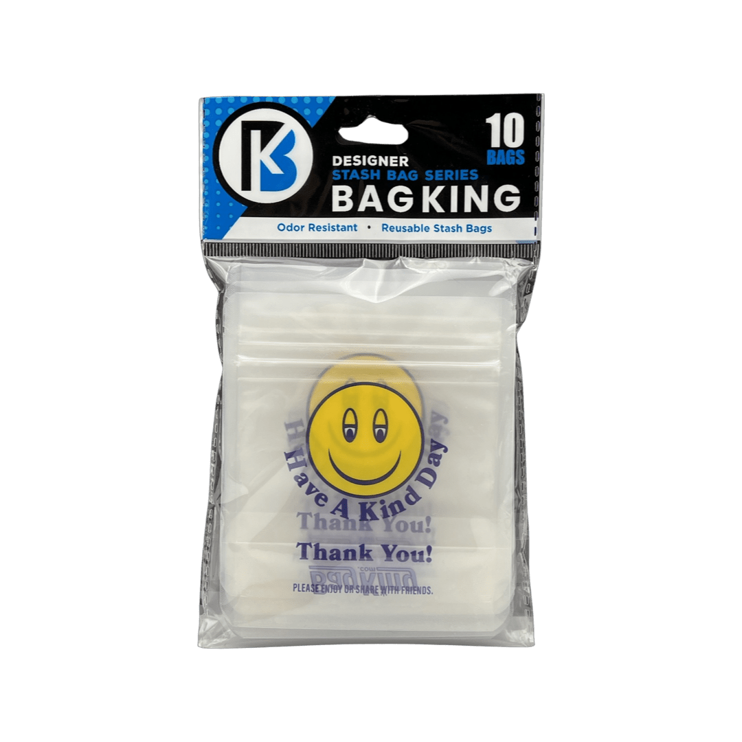 10-Pack Bag King Have a Kind Day Wide Mouth Mylar Bag | 1/8th ounce