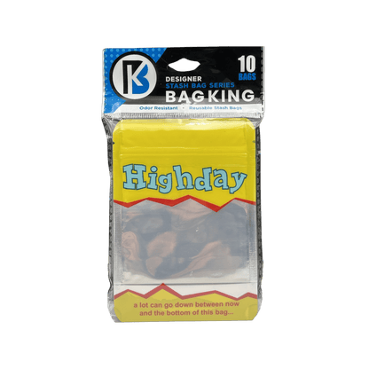 10-Pack Highday-Friday Smell Proof Mylar Bag | 1/8th ounce to 1/4th ounce