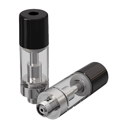 ACTIVE™ EZ Click XL Glass Plus Cartridge Single Unit (Less Than Box Qty) / Plastic Barrel - Black