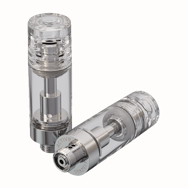 ACTIVE™ EZ Click XL Glass Plus Cartridge Single Unit (Less Than Box Qty) / Plastic Barrel - Clear