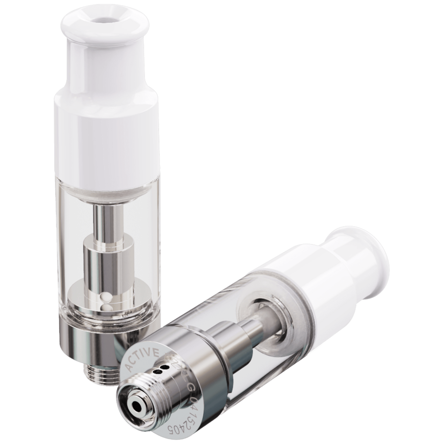 ACTIVE EZ Click™ XL Glass Plus Cartridge Single Unit (Less Than Box Qty) / Plastic Bottle Top - White