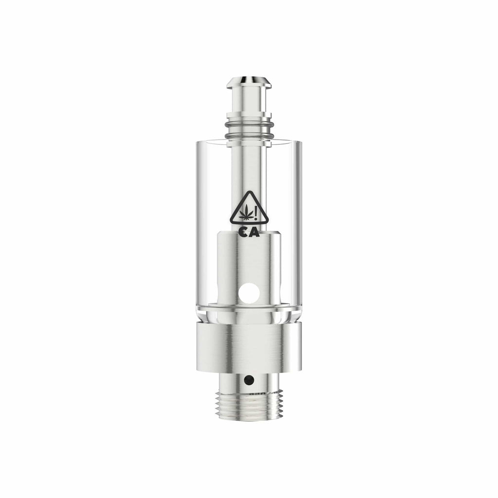 AVD Eazy-Click Glass Vape Cartridge Base with California THC Warning Icon (1.0 ml, 2.0mm, CA!) 0.5ml / 2.00mm