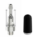 AVD Glass Cartridge (0.5ml, 2.0mm) with CA! warning and Mouthpiece Ceramic Black Bullet