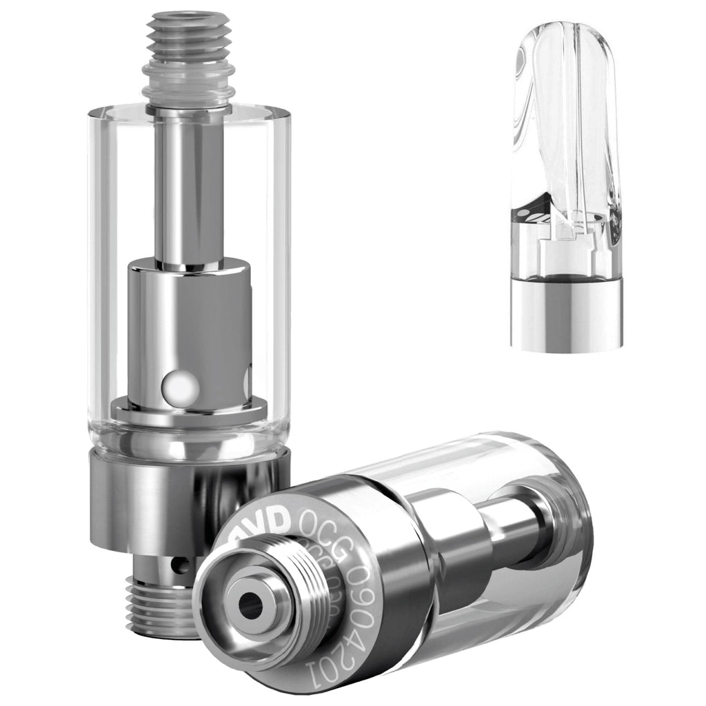 AVD Glass Cartridge (0.5ml, 2.0mm) with Mouthpiece Plastic Flat Clear