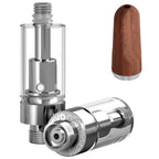 AVD Glass Cartridge (0.5ml, 2.0mm) with Mouthpiece Wooden Natural Flat