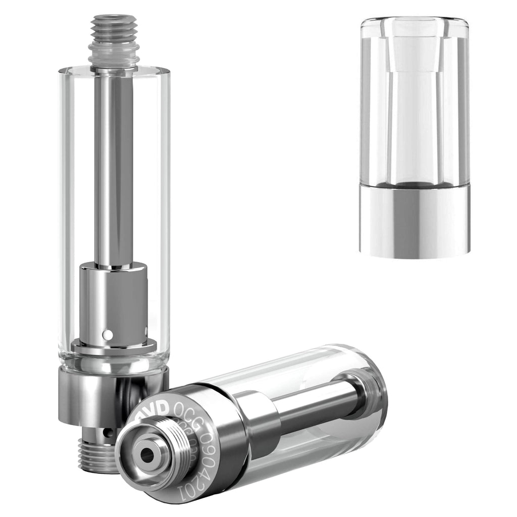 AVD Glass Cartridge (1.0ml, 1.0mm) with Mouthpiece Plastic Barrel Clear