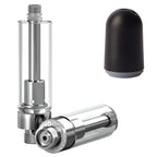 AVD Glass Cartridge (1.0ml, 1.0mm) with Mouthpiece Plastic Black Bullet