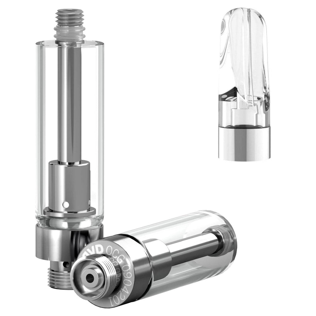 AVD Glass Cartridge (1.0ml, 1.0mm) with Mouthpiece Plastic Flat Clear