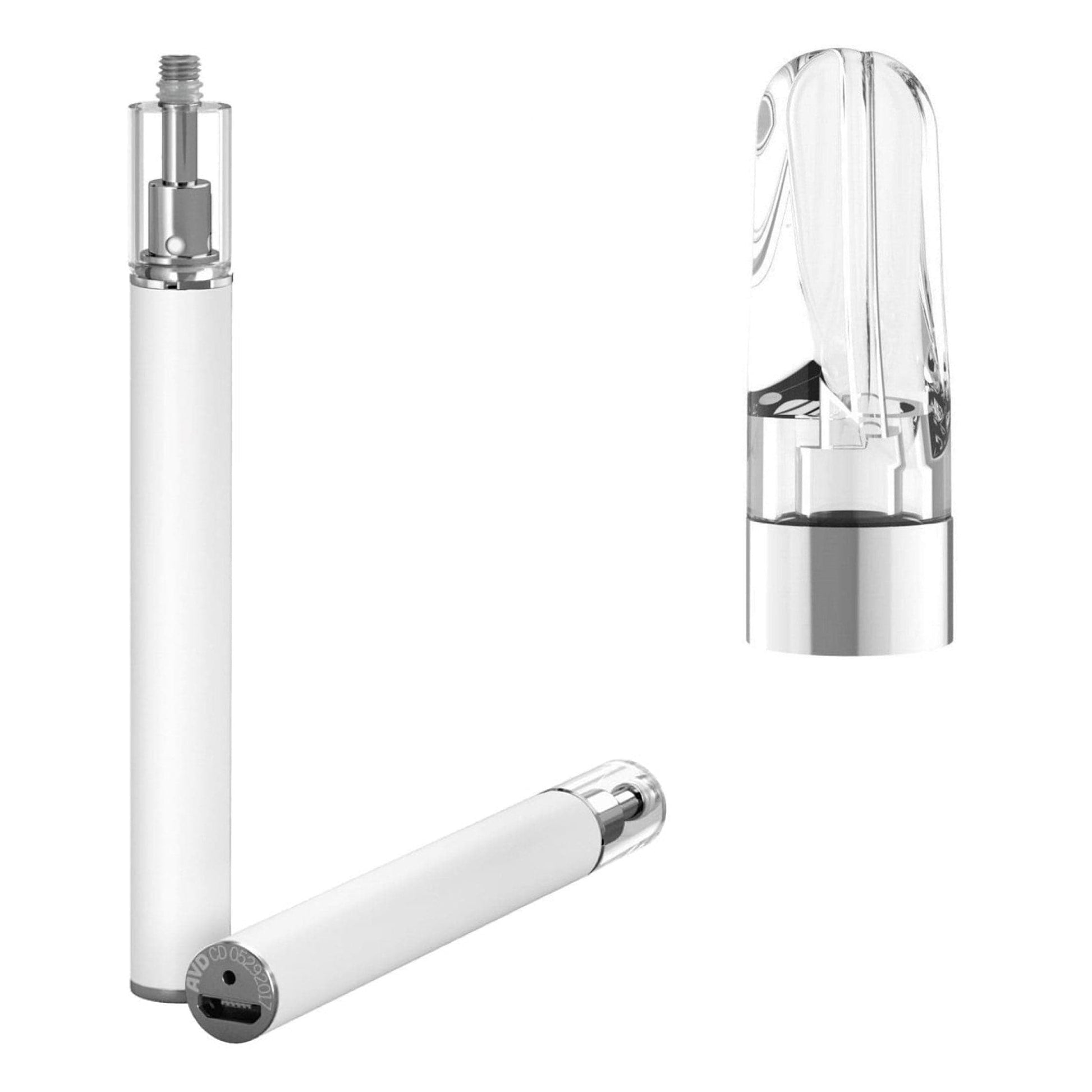 AVD Glass Threaded All in One Disposable (0.5 ml, 2.0mm) with Mouthpiece Bundle