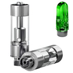 AVD GoodCarts 0.5mL Polyresin Cartridges with Mouthpieces Plastic Green Flat