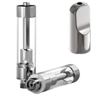 AVD GoodCarts 1mL Glass Cartridges with Mouthpieces 1mL / 2.0mm / Metal Silver Flat