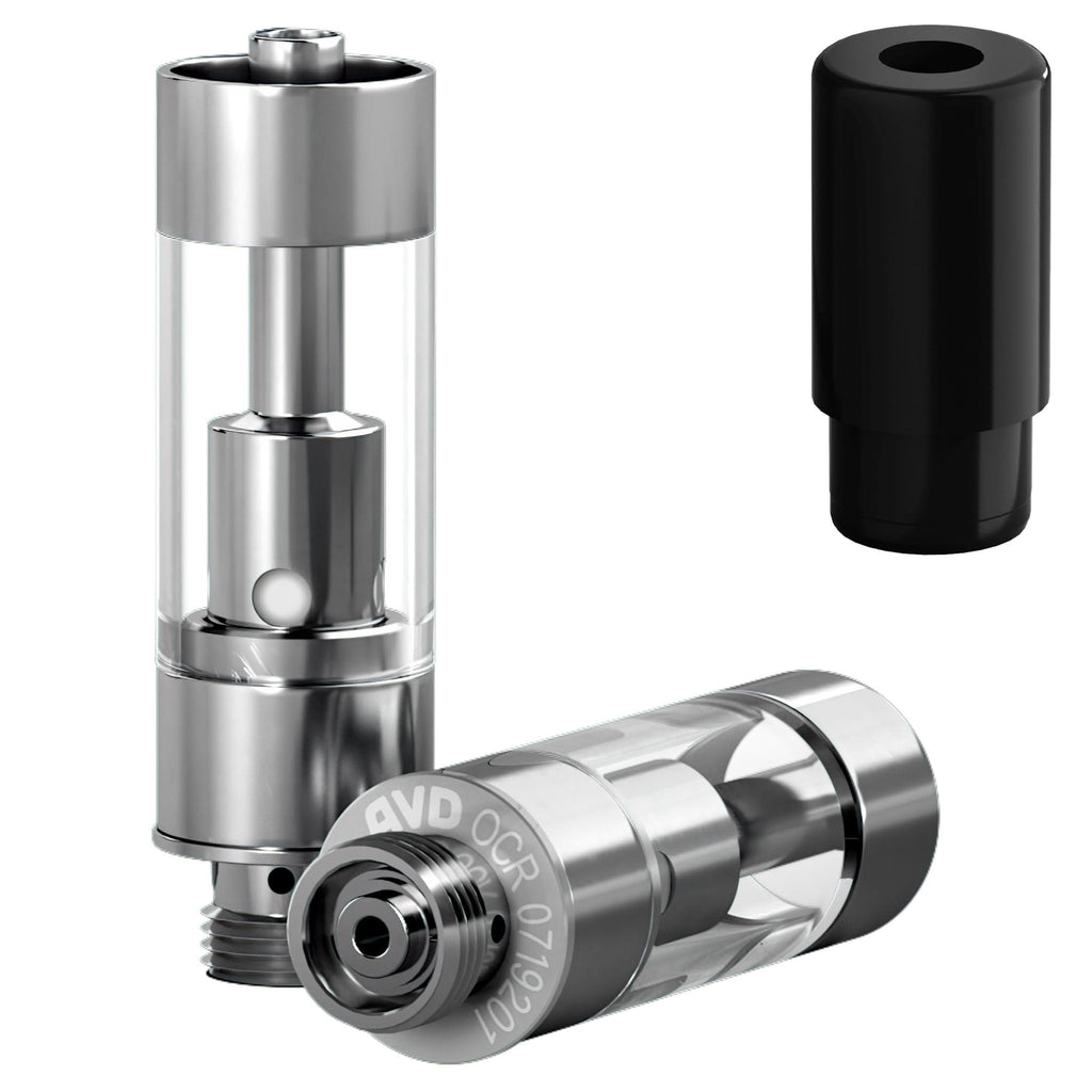 AVD Polyresin Cartridge (0.5ml, 1.0mm) with Mouthpiece Black Plastic Barrel