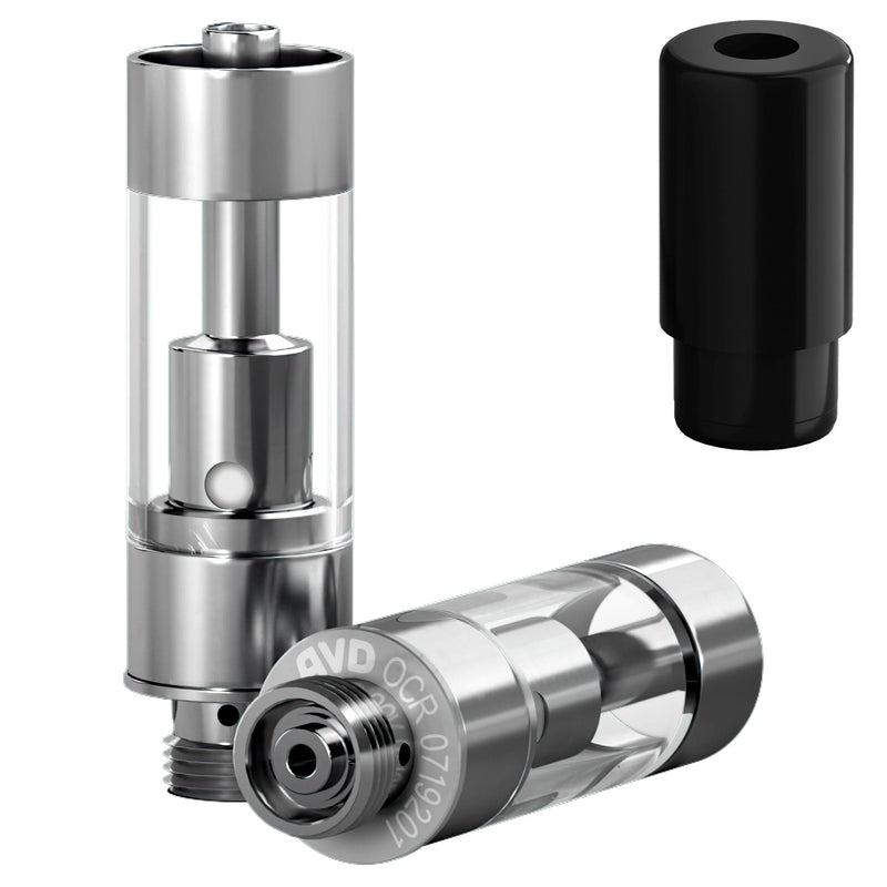 AVD Polyresin Cartridge (0.5ml, 1.0mm) with Mouthpiece Black Plastic Barrel