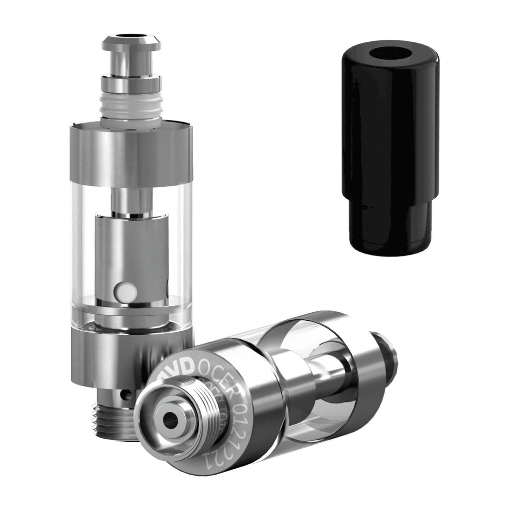 AVD Polyresin Cartridge (0.5ml, 2.0mm) with Mouthpiece Black Plastic Barrel / Bundle of 100