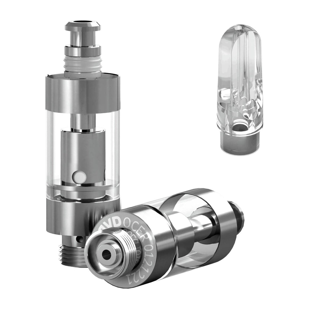 AVD Polyresin Cartridge (0.5ml, 2.0mm) with Mouthpiece Clear Plastic Flat / Bundle of 100