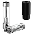 AVD Polyresin Cartridge (1.0ml, 2.0mm) with Mouthpiece Plastic Black Bullet / Bundle of 100
